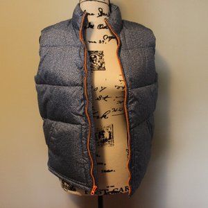 OLD NAVY BOYS BLUE & WHITE PUFFER VEST (10/12)